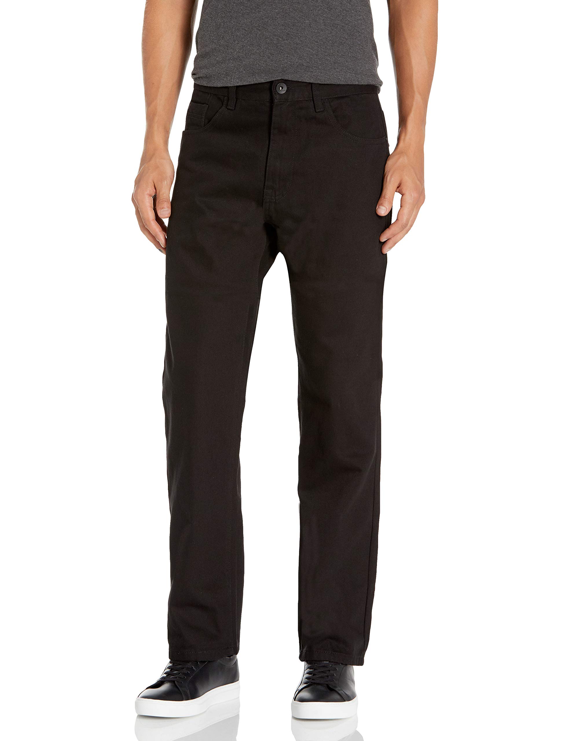 Southpole Men's Straight Fit Bull Basic Twill Pants - Comfortable Casual & Work Trousers for Everyday Wear, Office, and Outdoor Activities