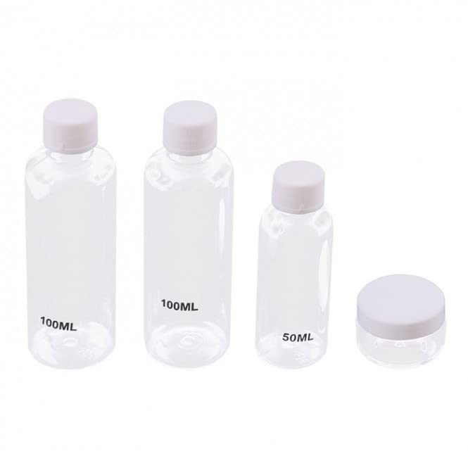 Zazie Leak-Proof Travel Bottles Set with Toiletry Bag - TSA Approved for Airplane Carry On, Perfect for Toiletries, Shampoo, Lotion & Cosmetics - Ideal for Vacation, Gym, Camping & Business Trips