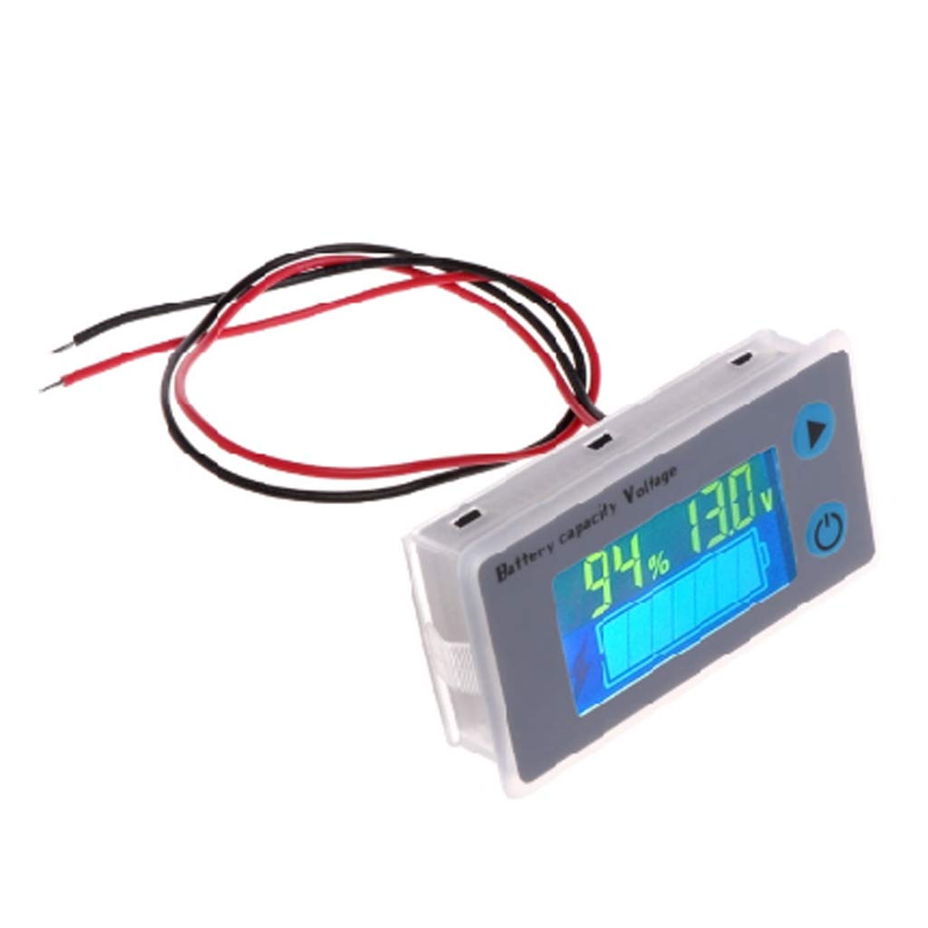 HELYZQ JS-C3312V Digital Lead-Acid Battery Voltmeter with LCD Display - Perfect for Car, Motorcycle, RV & Solar Power Systems Monitoring