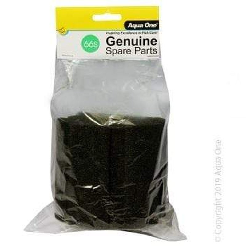 Aqua One Sponge Filter Media 1 Pack (66s) - High Efficiency Aquarium Air Filter for Fish Tanks - Perfect for Freshwater & Saltwater Tanks, Pond Filtration, and Aquatic Plant Setups
