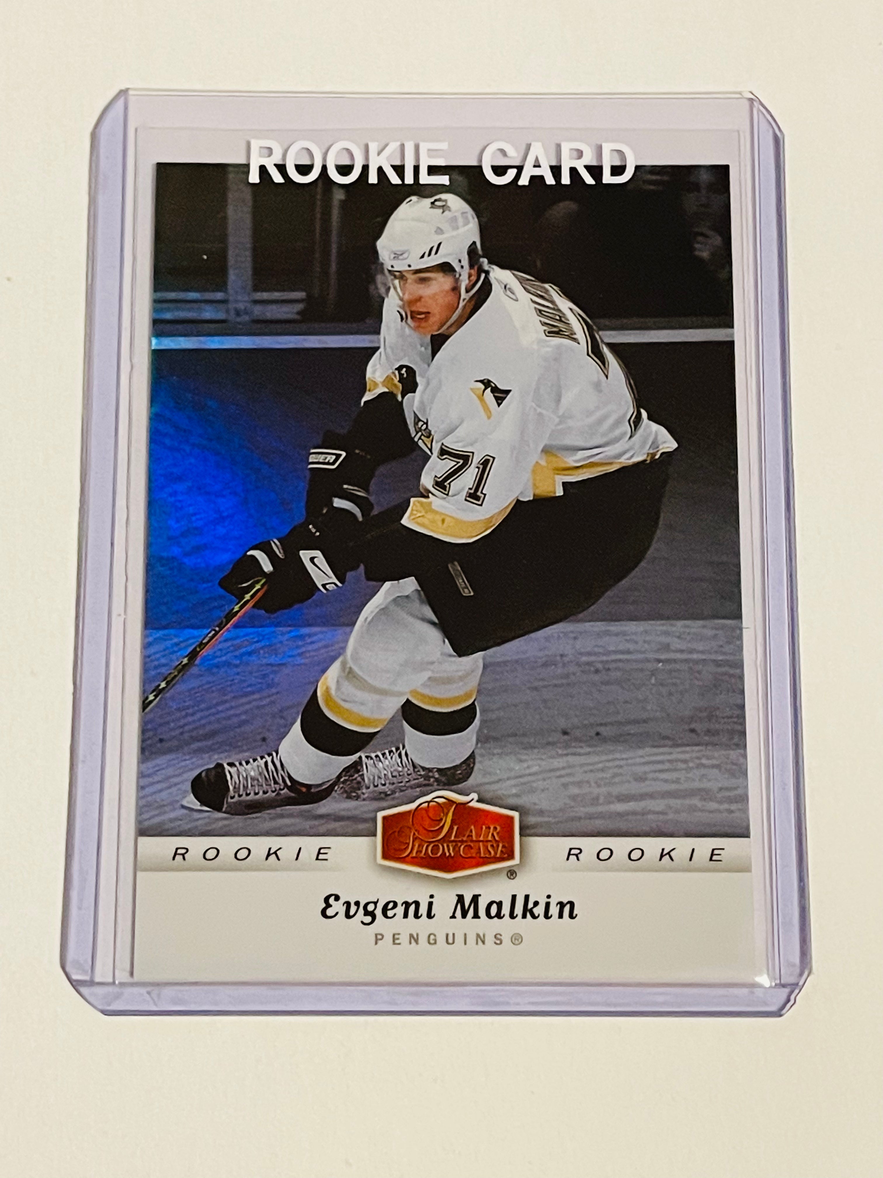 2007 Evgeni Malkin Flair Showcase Foil Rookie Hockey Card - Perfect for Collectors, Investors & Pittsburgh Penguins Fans
