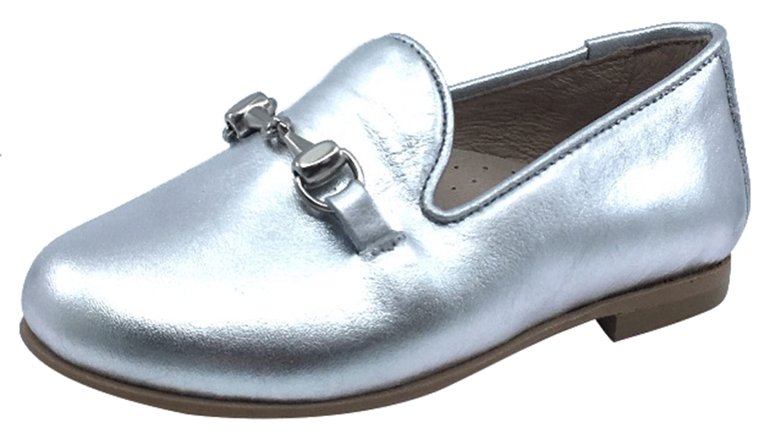 Hoo Shoes Chain Smoking Loafer in Silver - Stylish Slip-On Shoes for Men | Perfect for Casual Wear, Office & Night Out