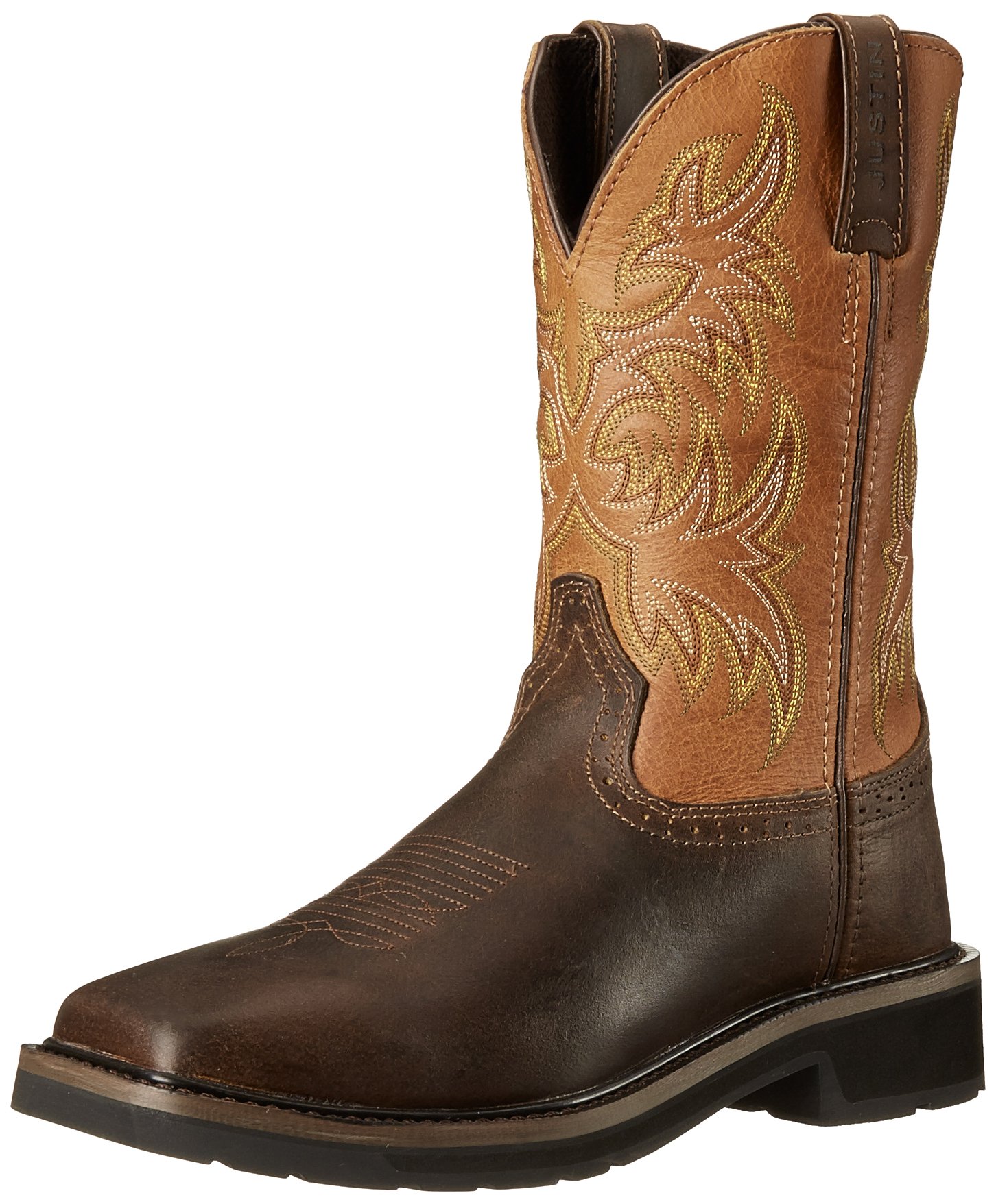 Justin Men's Stampede Work Boots - Durable for Construction & Outdoor Work