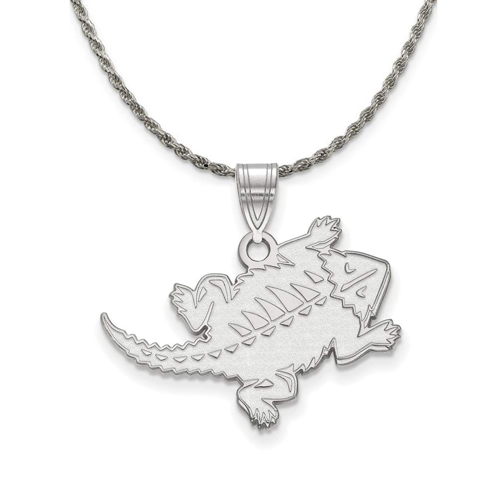 Black Sterling Silver Texas Christian Pendant Necklace for Women - Perfect for Church & Gifts