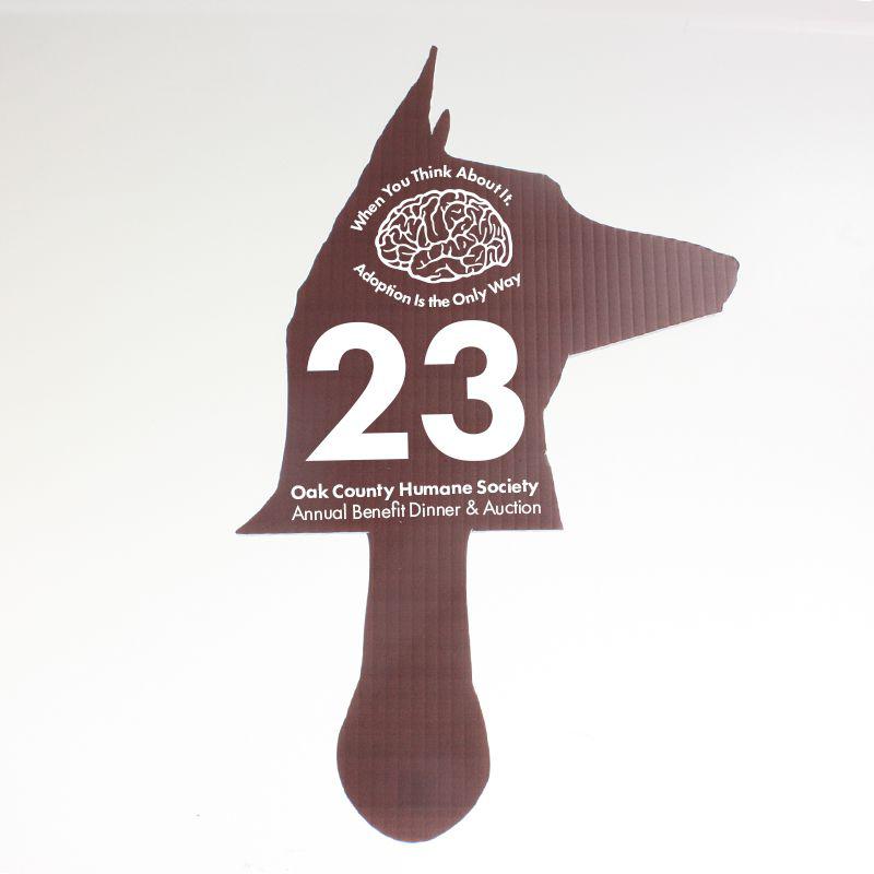 Custom Corrugated Plastic Paddles - 1 or 2 Sided - 25 Pack - Perfect for Sports Events, Team Building & Outdoor Activities