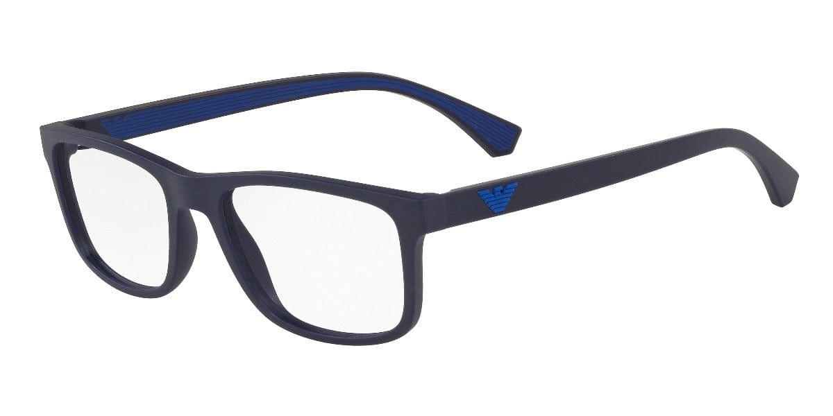 EMPORIO ARMANI 0EA3147 5754 5518 Eyeglass Frames - Stylish Designer Optical Frames for Men & Women | Perfect for Office, Reading & Everyday Wear