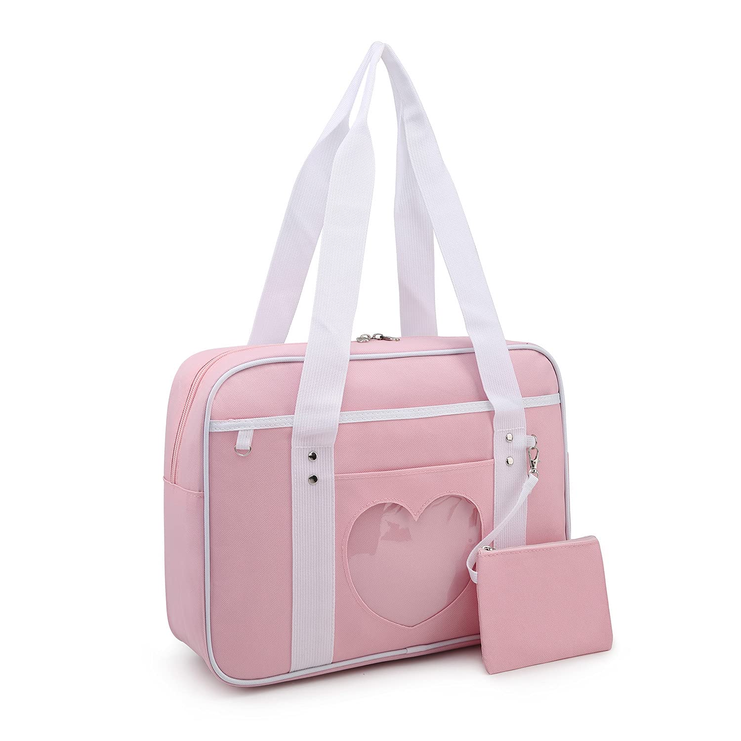 Freie Liebe Ita Bag Heart Kawaii Anime Shoulder Bag - Large Japanese School Backpack for Women | Perfect for Cosplay, Conventions & Kawaii Fashion