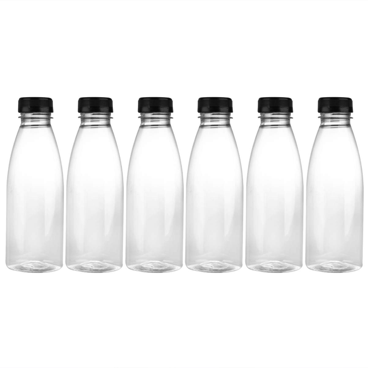 6pcs Empty Juice Bottles for Pet Storage & DIY - Cabilock