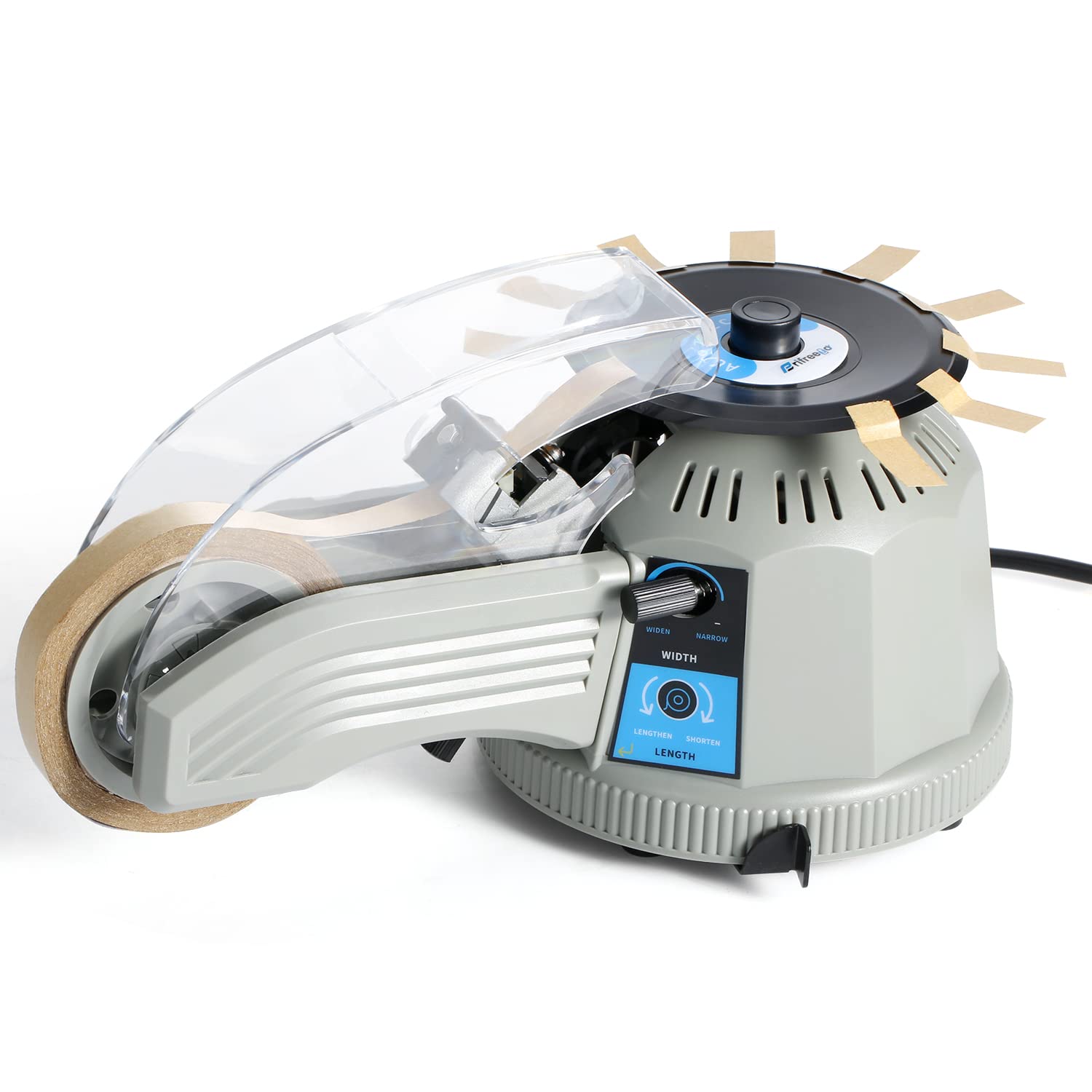 Automatic Tape Dispenser Rotary Disc Tape Cutter - Adjustable 13-60mm Cutting Length, 3-25mm Width - Ideal for Scotch, Double-Sided & High-Temperature Tapes - Perfect for Office, School & Crafting Projects