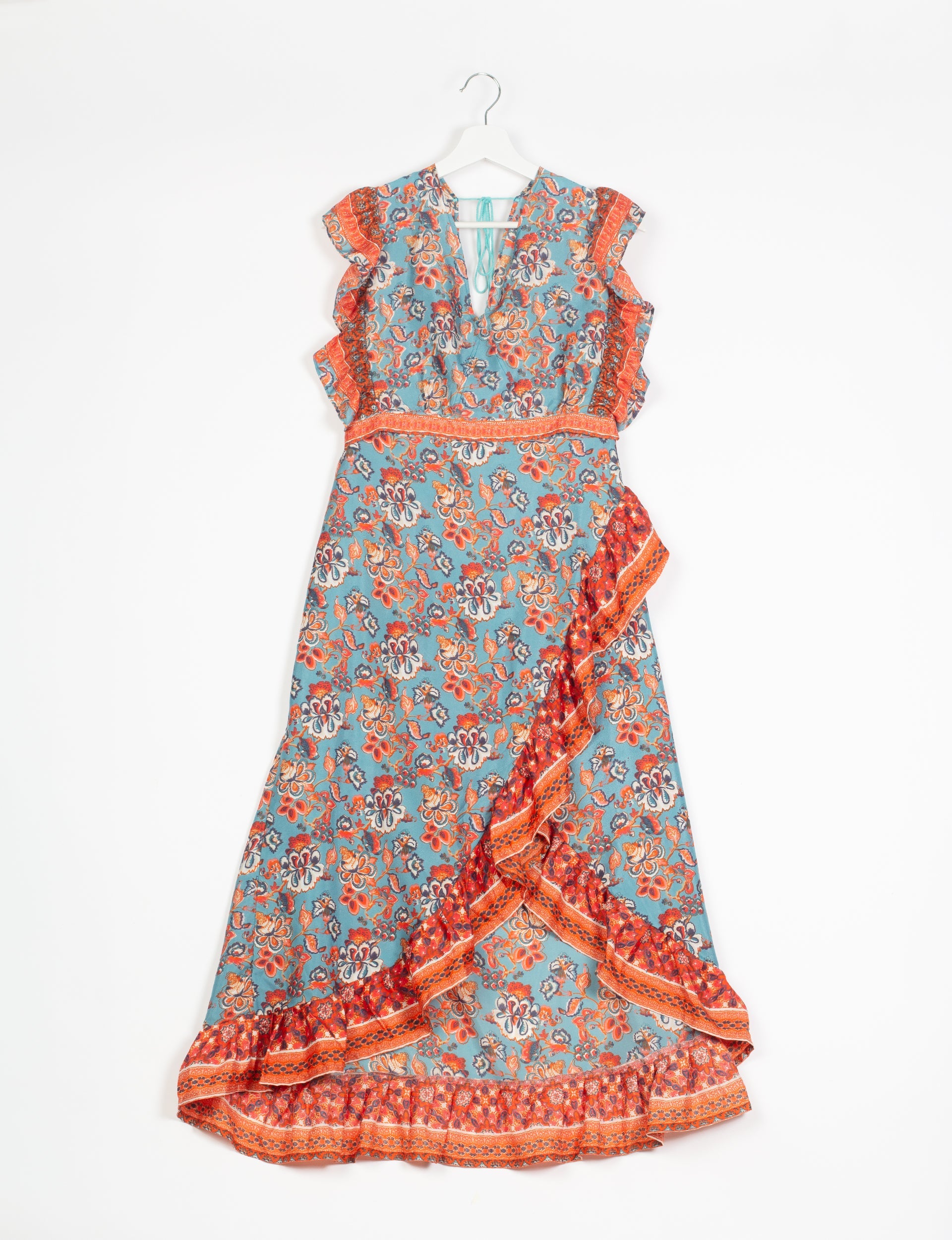 Frilled Skirt Set for Women - Size 2XL 04 | Elegant Floral Print Summer Skirt with Matching Top | Perfect for Beach Vacations, Date Nights & Casual Outings