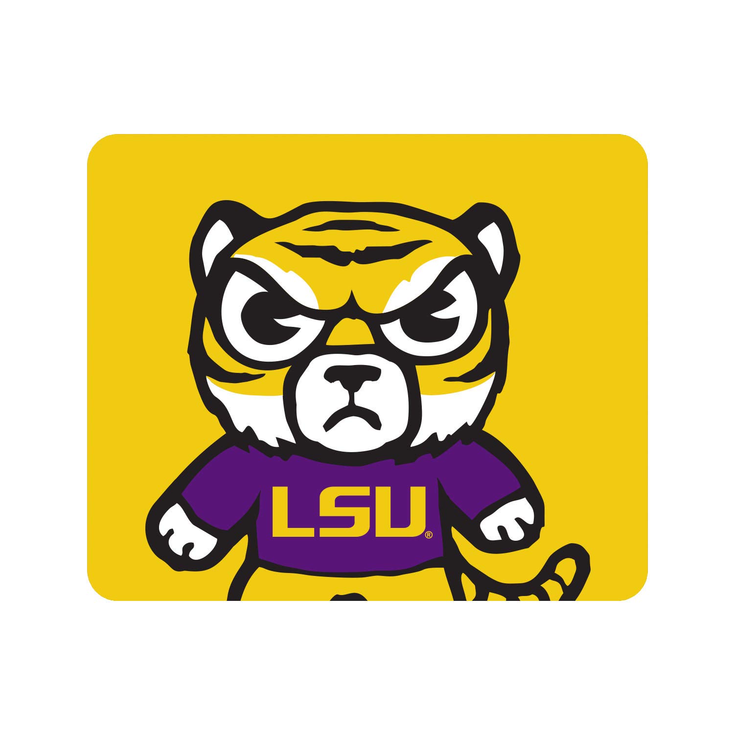 LSU Tigers Fabric Mouse Pad - Louisiana State University Standard Gaming & Office Desk Accessory with Non-Slip Base | Perfect for College Dorm, Home Office & Gaming Setup