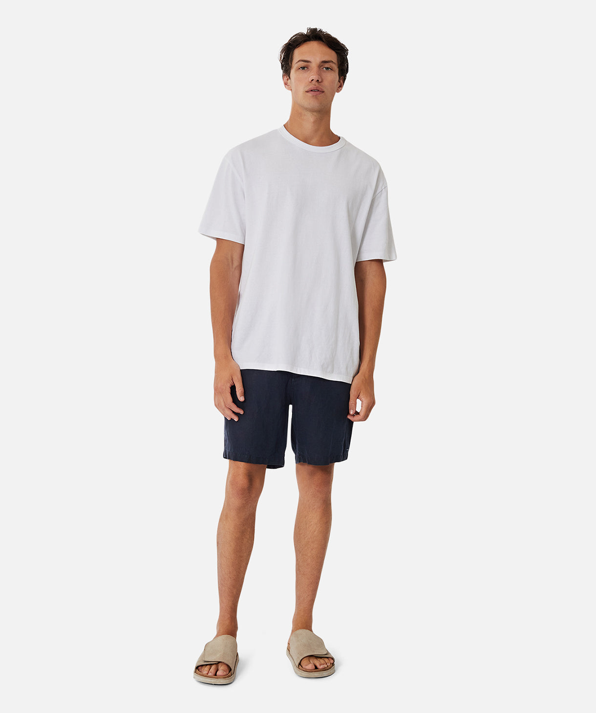 Milton Short Navy Blue Men's Casual Shirt - Comfortable & Stylish for Everyday Wear, Office, and Outdoor Activities