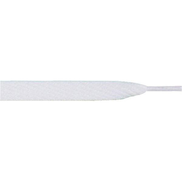 12-Pair Pack White Flat 1/2 Skateboard Shoelaces - Durable & Stylish Replacement Laces for Skate Shoes, Sneakers & Casual Wear
