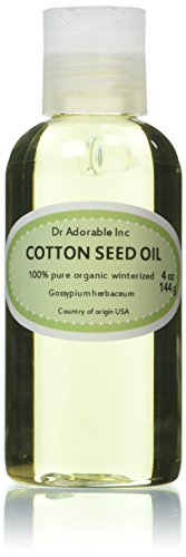 Organic Cottonseed Oil - 4 Oz Pure, Winterized for Soap Making & Cooking - Perfect for Homemade Soaps, Salad Dressings & Frying