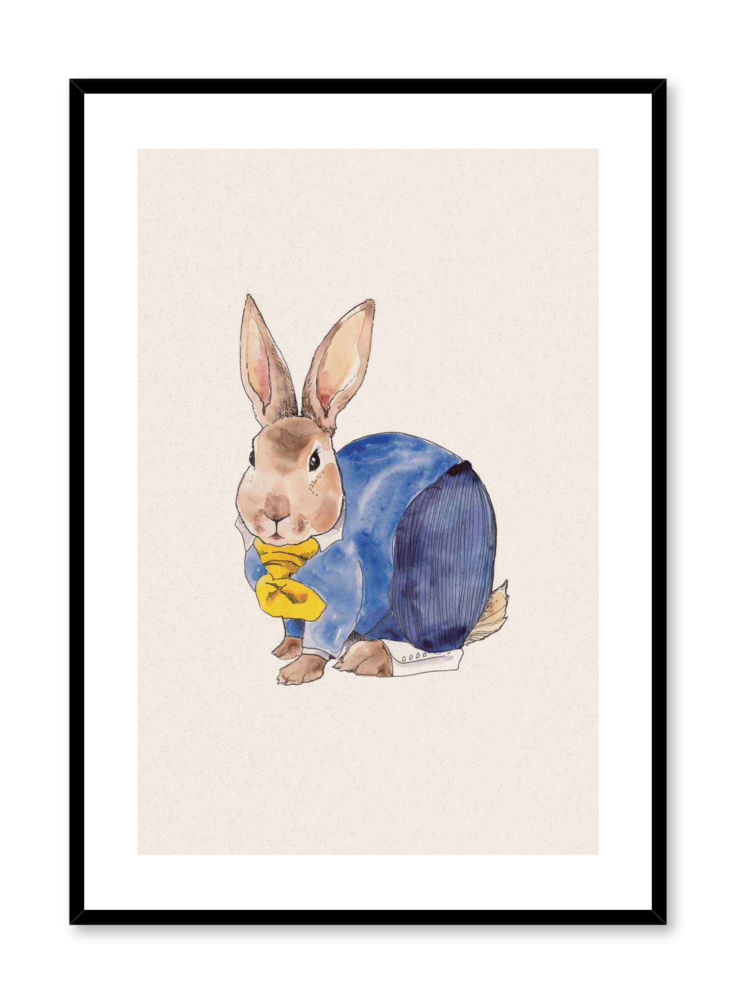 Magical Bunny Wall Art Poster - Cute Rabbit Decor for Nursery, Kids Room & Home - Perfect for Gifts & Aesthetic Room Decor