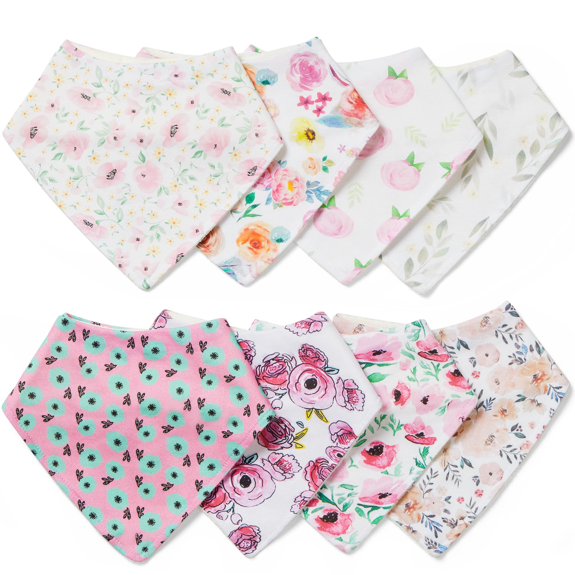 TotAha SuperSoft Baby Bandana Drooling Bibs - Organic Bamboo & Cotton, Ultra Absorbent, Waterproof Lining for Mess-Free Feeding | Perfect for Teething, Drooling & Mealtime (Set of 3)