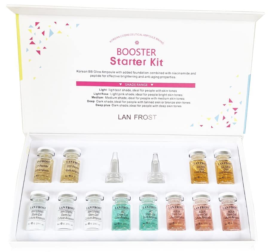 Vinban BB Glow Permanent Treatment Kit - 12 Serum Set for Professional Skin Brightening & Anti-Aging | At-Home Facial Treatment & Salon-Quality Glow
