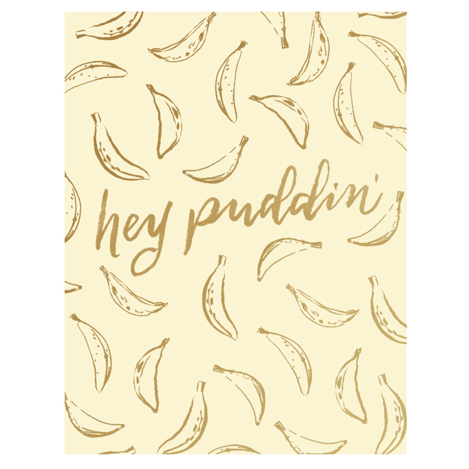 Hey Puddin' Greeting Card - Funny & Cute Birthday Card for Friends & Family - Perfect for Birthdays, Anniversaries & Special Occasions
