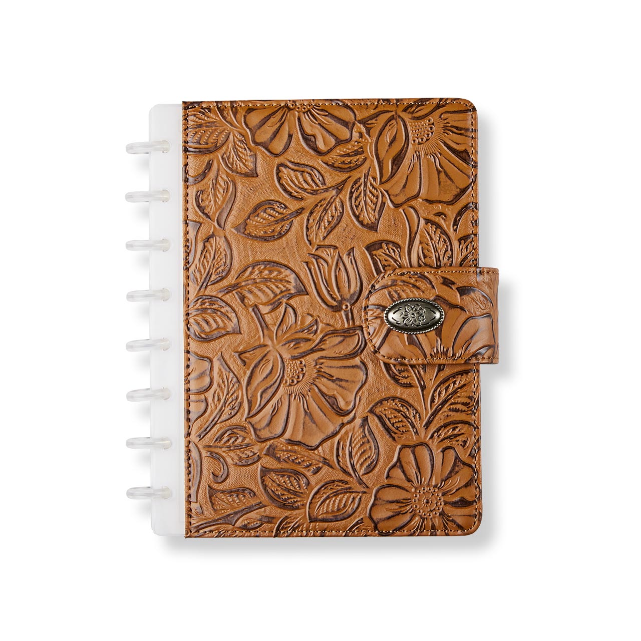 Circa Santa Fe Discbound Leather Notebook - Refillable Planner & Journal for Work, School & Travel - Premium A5 Organizer with Customizable Pages