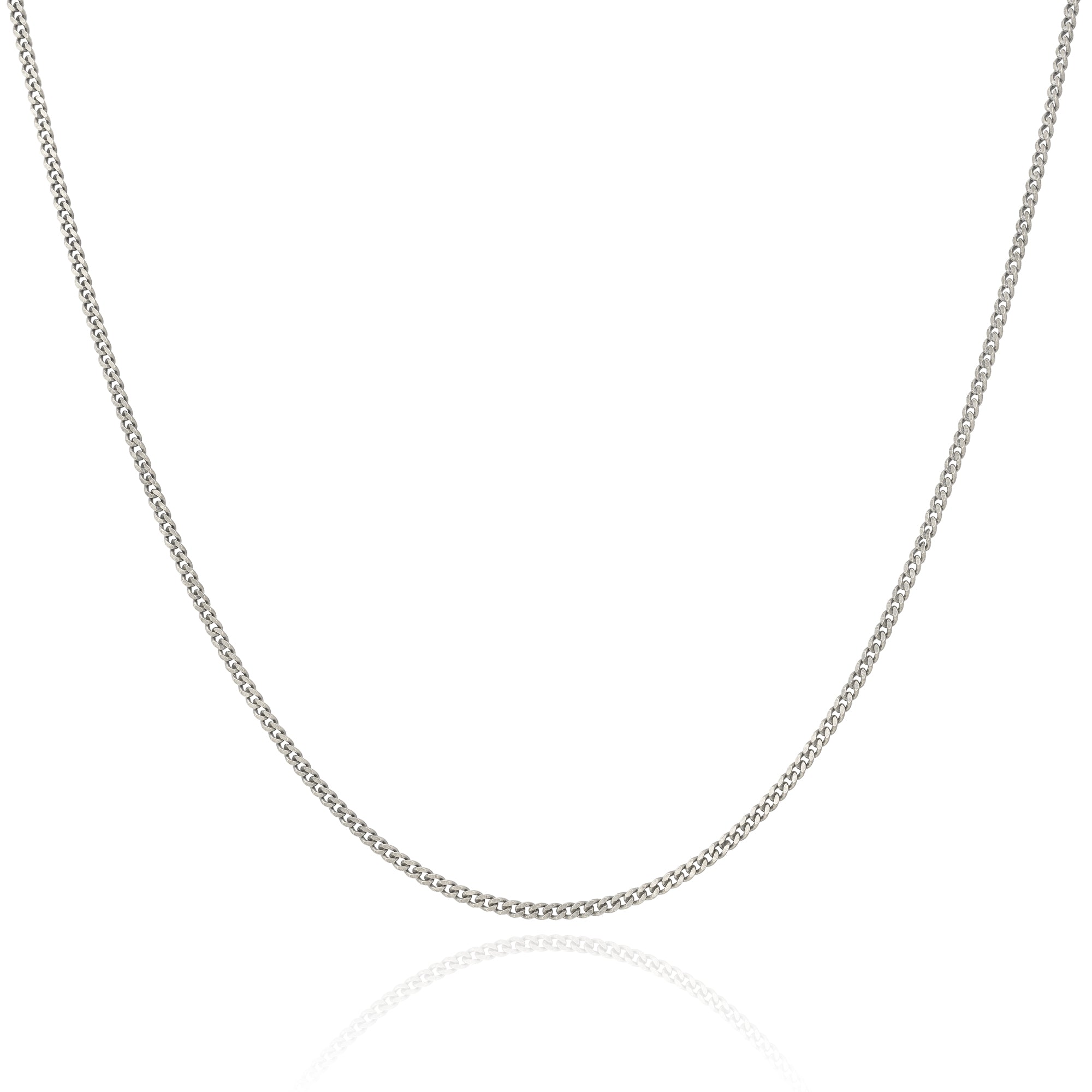 925 Sterling Silver 2.3mm Curb Chain Necklace for Women & Men - Durable & Hypoallergenic Jewelry for Everyday Wear, Gifts & Special Occasions