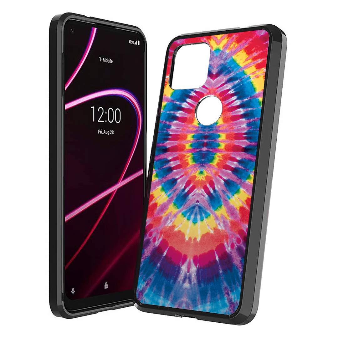 Cute Slim Shockproof Case for T-Mobile Revvl 4 Plus - Trendy Tie Dye Design for Daily Protection