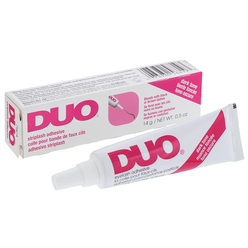 DUO Eyelash Glue Dark Tone – Waterproof & Long-Lasting False Eyelash Adhesive for Strips, 0.5 oz (1-Pack) – Perfect for Daily Wear, Special Occasions & Sensitive Eyes