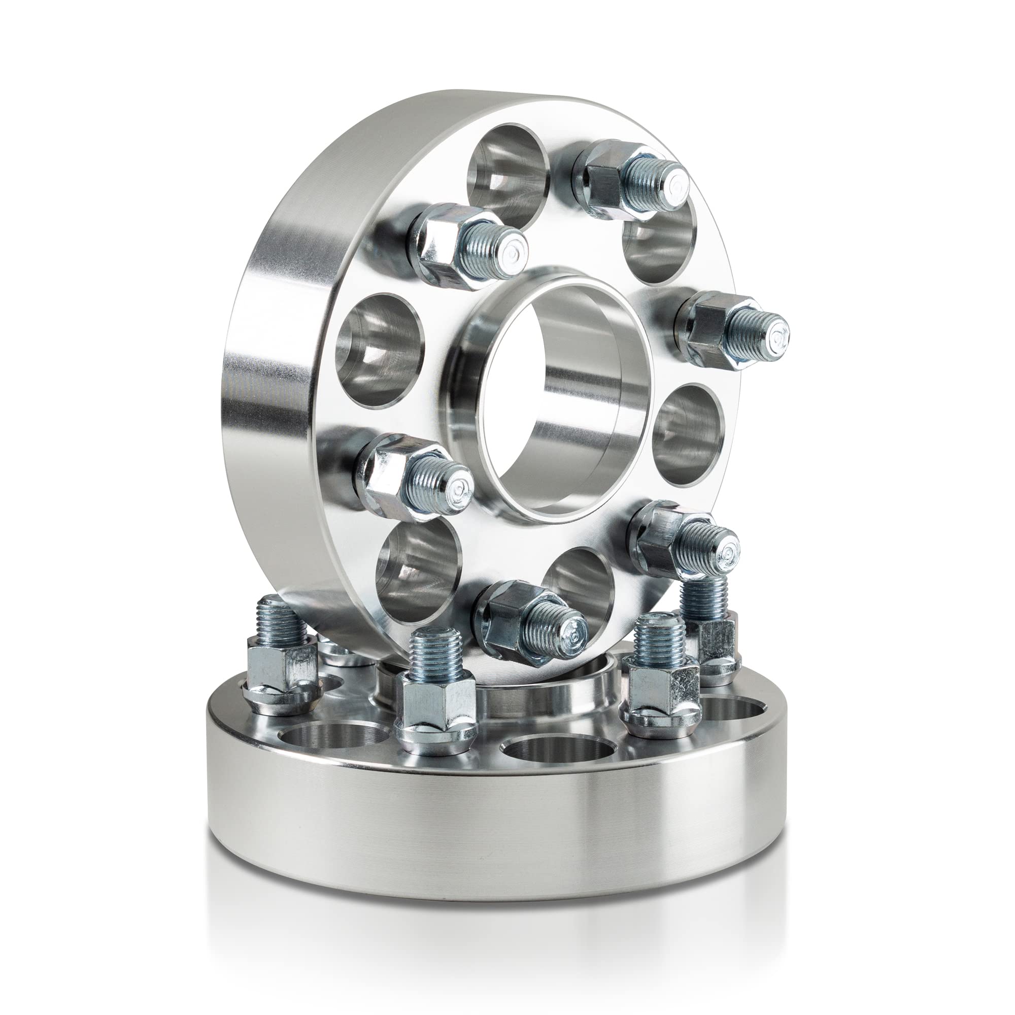 Custom Hubcentric 6x135 Wheel Spacers (1.25 Inch Thick) for Ford F-150 2015-2023, Expedition & Navigator – 6 Lug M14x1.5 Wheel Adapters with 87.1mm Hub Bore (2-Pack) – Perfect for Off-Roading, Lifted Trucks & Custom Wheel Fitment