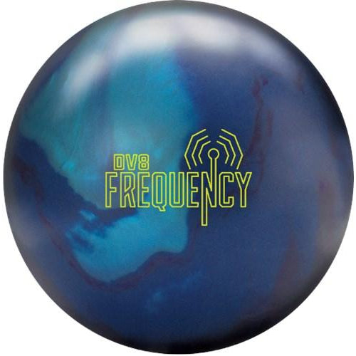 DV8 Frequency Bowling Ball - Indigo/Sky/Grape Colors | High Performance Reactive Resin for Hook Potential | Perfect for League Play & Tournament Bowlers