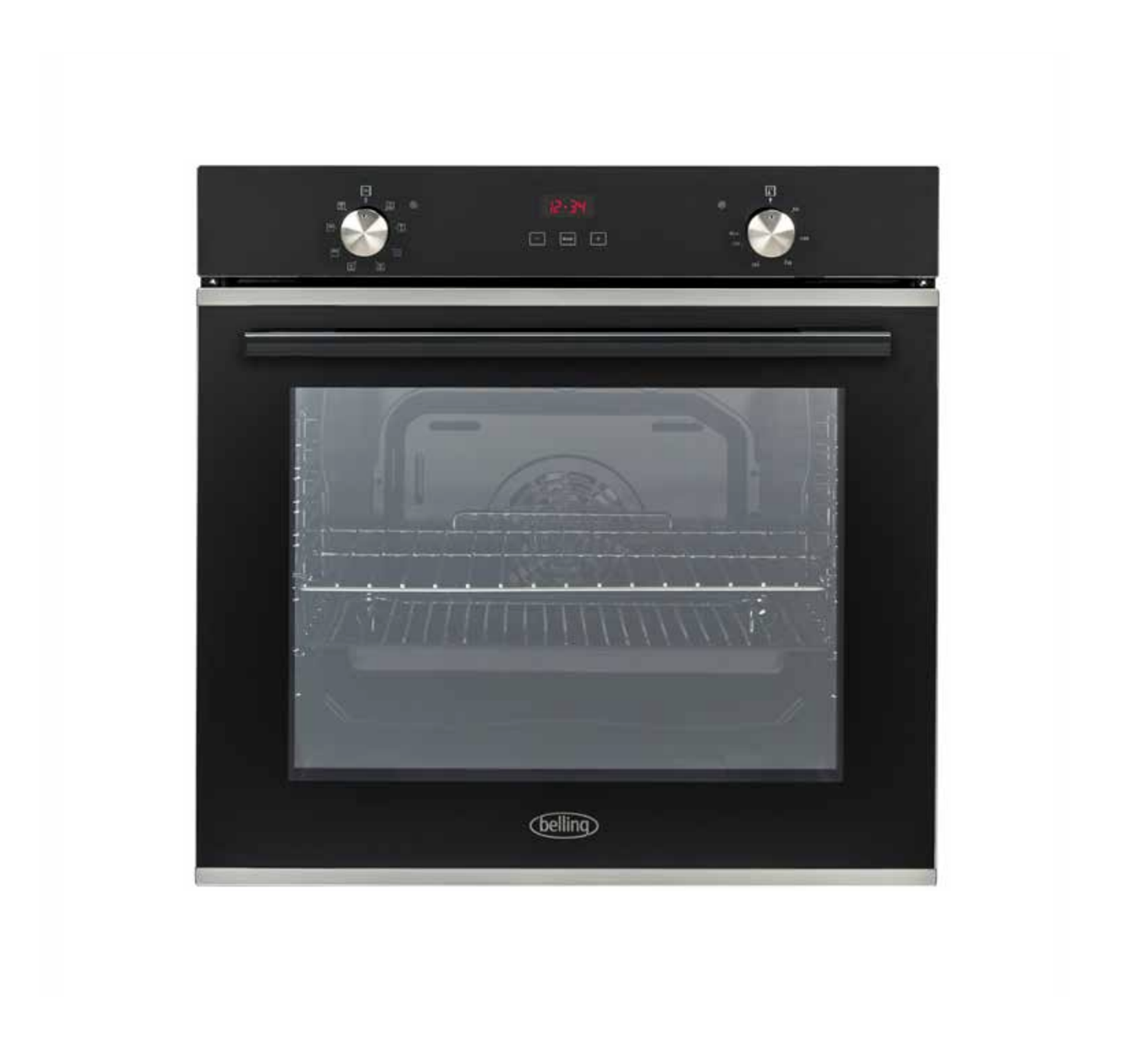 Belling IB609FP 60cm Electric Fan Forced Oven - Energy Efficient Built-in Oven with Digital Controls | Perfect for Baking, Roasting & Cooking Family Meals | Kitchen Appliance Clearance Sale