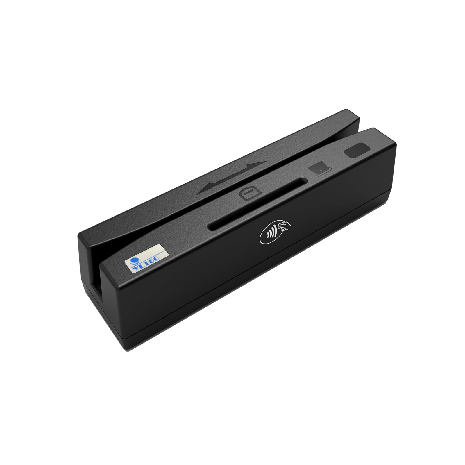 4-in-1 USB Magnetic Card Reader - Contactless/Chip/PSAM Card Reader & Writer - Plug & Play for Professionals - Ideal for Payment Systems, Access Control & ID Verification