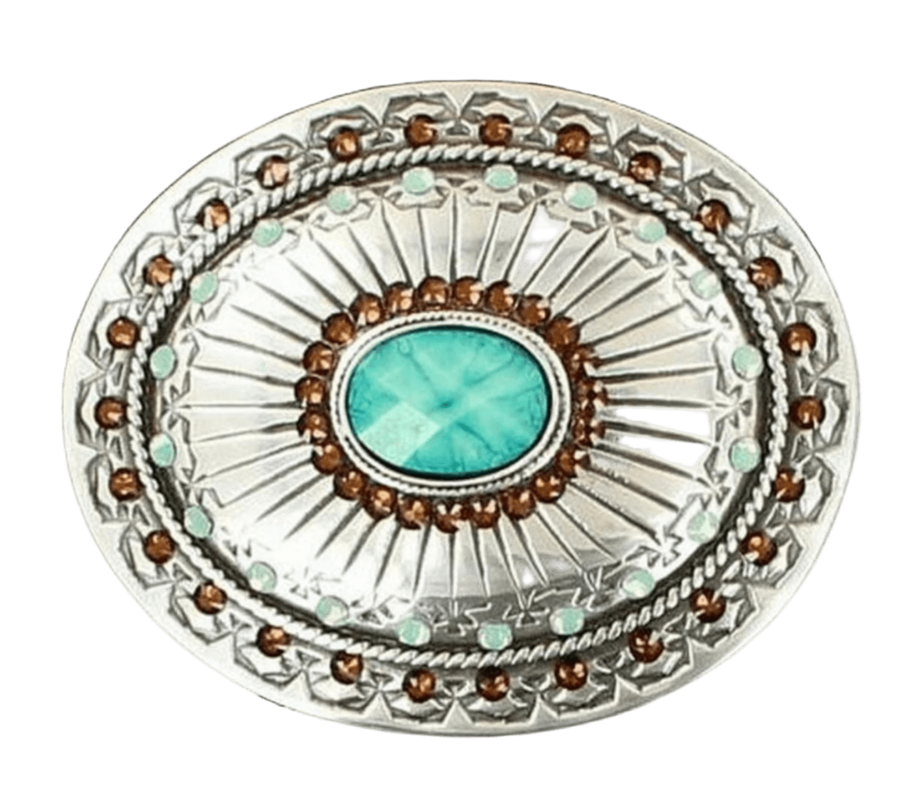 Blazin Roxx Oval Tribal Buckle - Stylish Western Belt Buckle for Men & Women | Perfect for Cowboy Boots, Jeans & Western Fashion Outfits