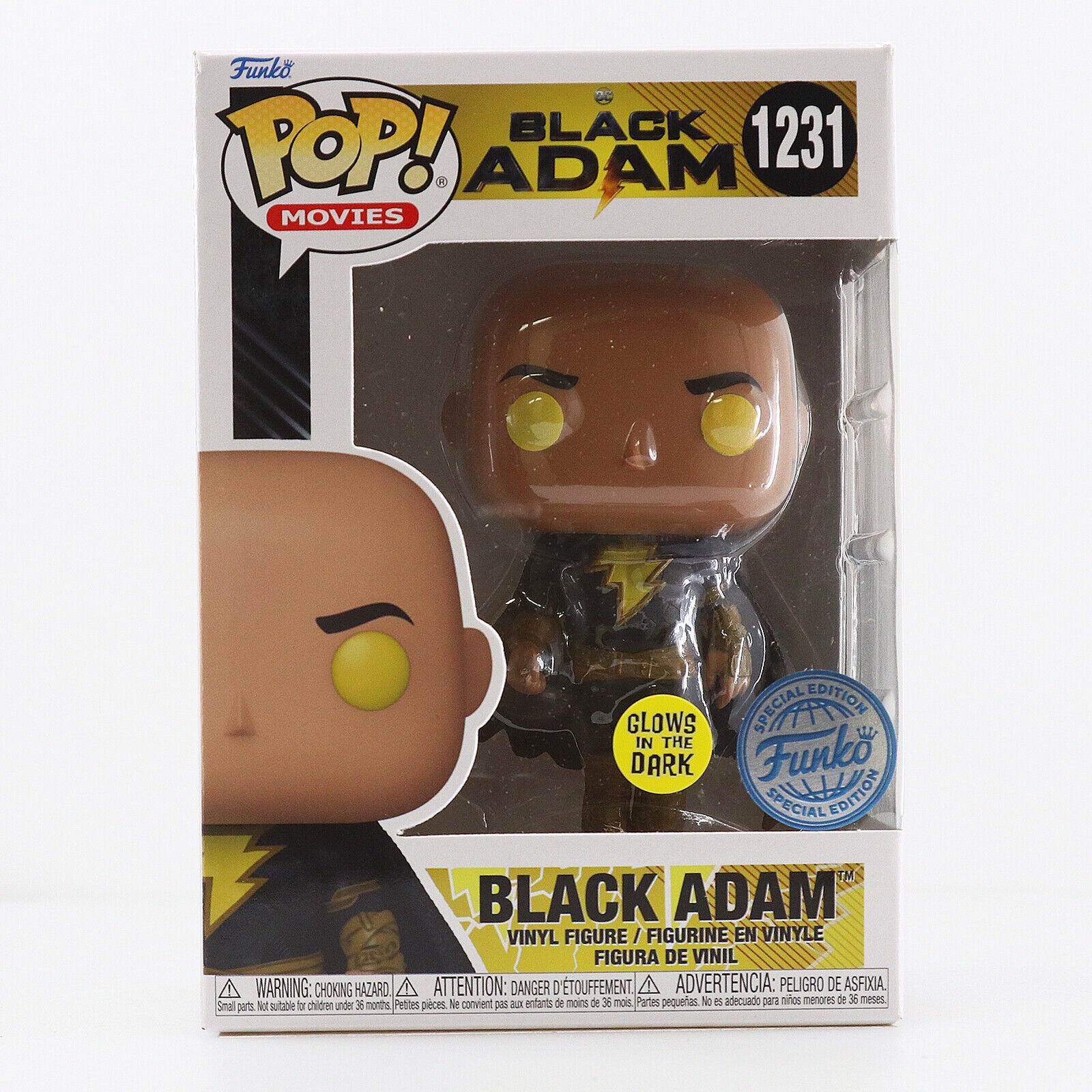 Black Adam Pop! Vinyl Figure - Glow in The Dark Special Edition Collectible - DC Comics Movie Merchandise - Perfect for Display, Gifts & Comic Book Collections