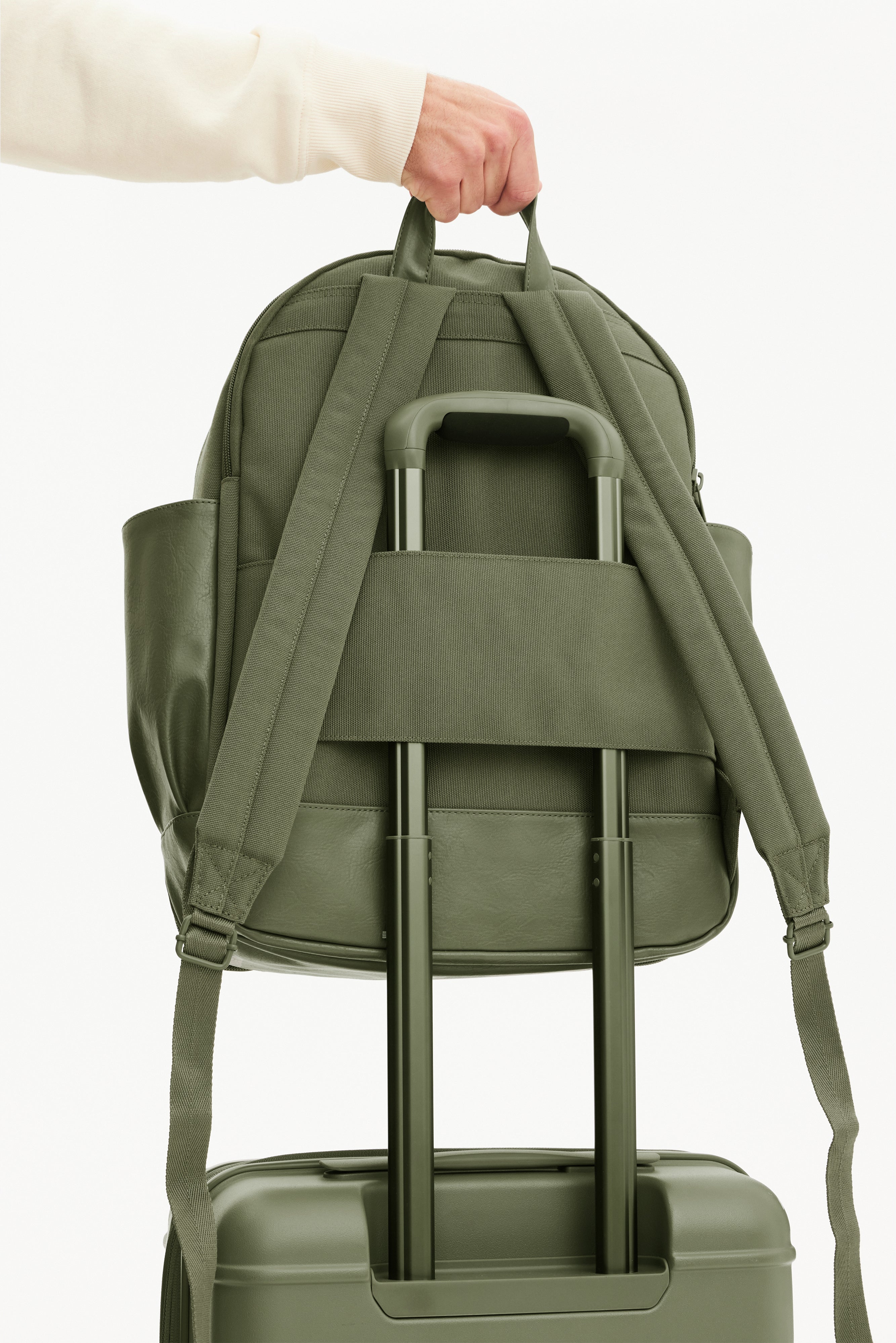 Premium Olive Travel Backpack - Lightweight Durable Carry-On Backpack for Men & Women | Perfect for Hiking, Business Trips & Airplane Travel