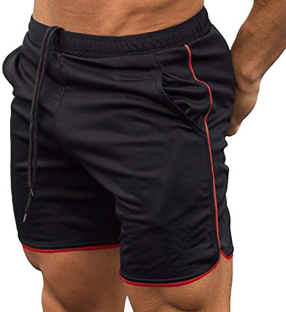 Men's Workout Shorts - Breathable Bodybuilding Running Training Jogger Gym Shorts with Pockets - Perfect for Gym, Running & Sports Activities