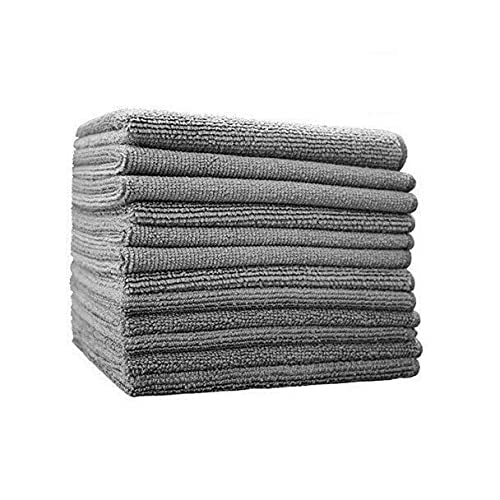 Premium Microfiber Cleaning Cloths - Super Absorbent & Lint-Free Dish Towels, Car Detailing Rags & Window Cleaning Cloths (12-Pack) - Ideal for Kitchen, Bathroom, Auto Detailing & Household Dusting