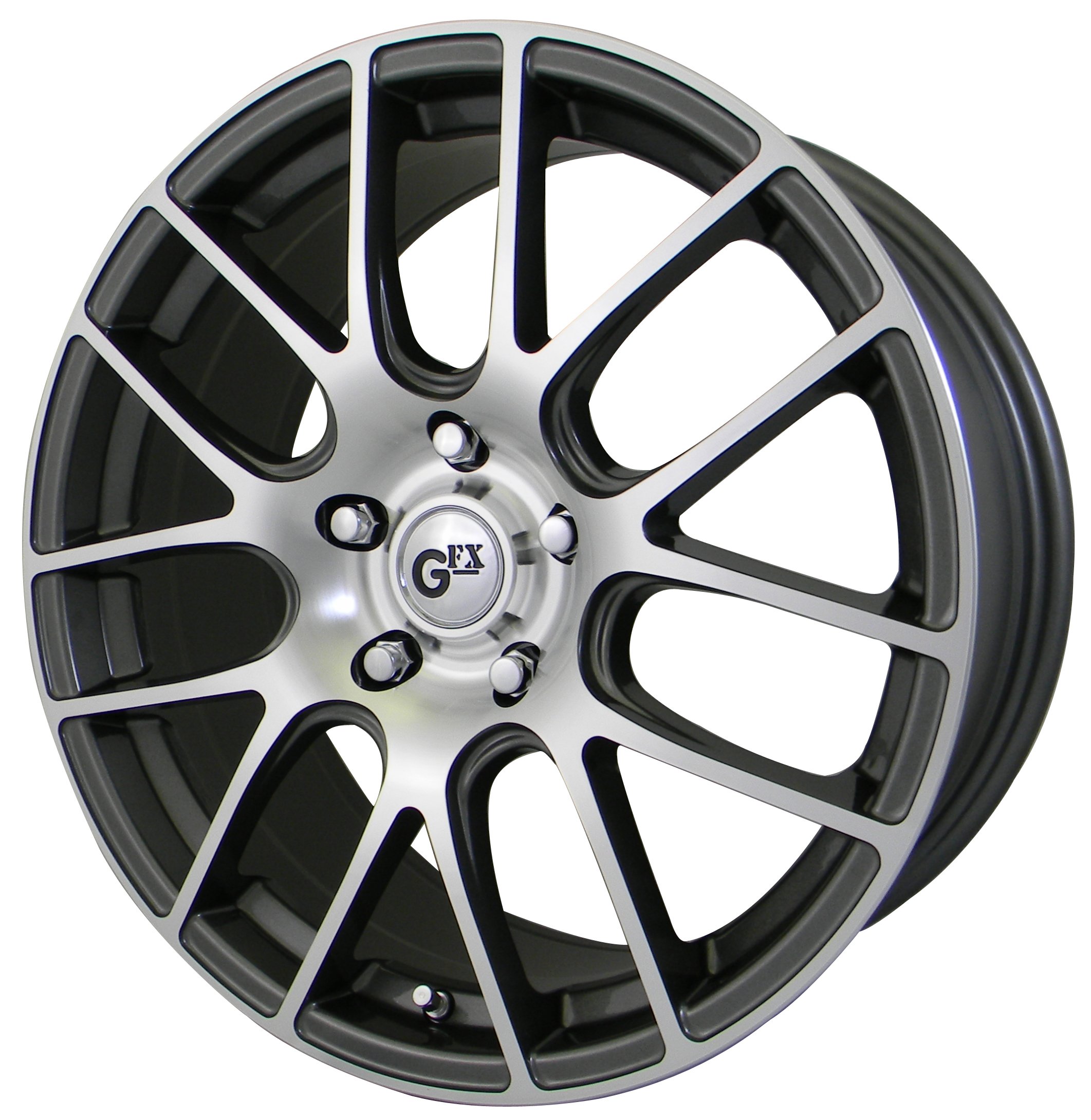 G-FX G20 Gunmetal Alloy Wheels 16x7 Inch 4x100 Bolt Pattern +40mm Offset - Perfect for Honda Civic, Toyota Corolla & Compact Car Upgrades