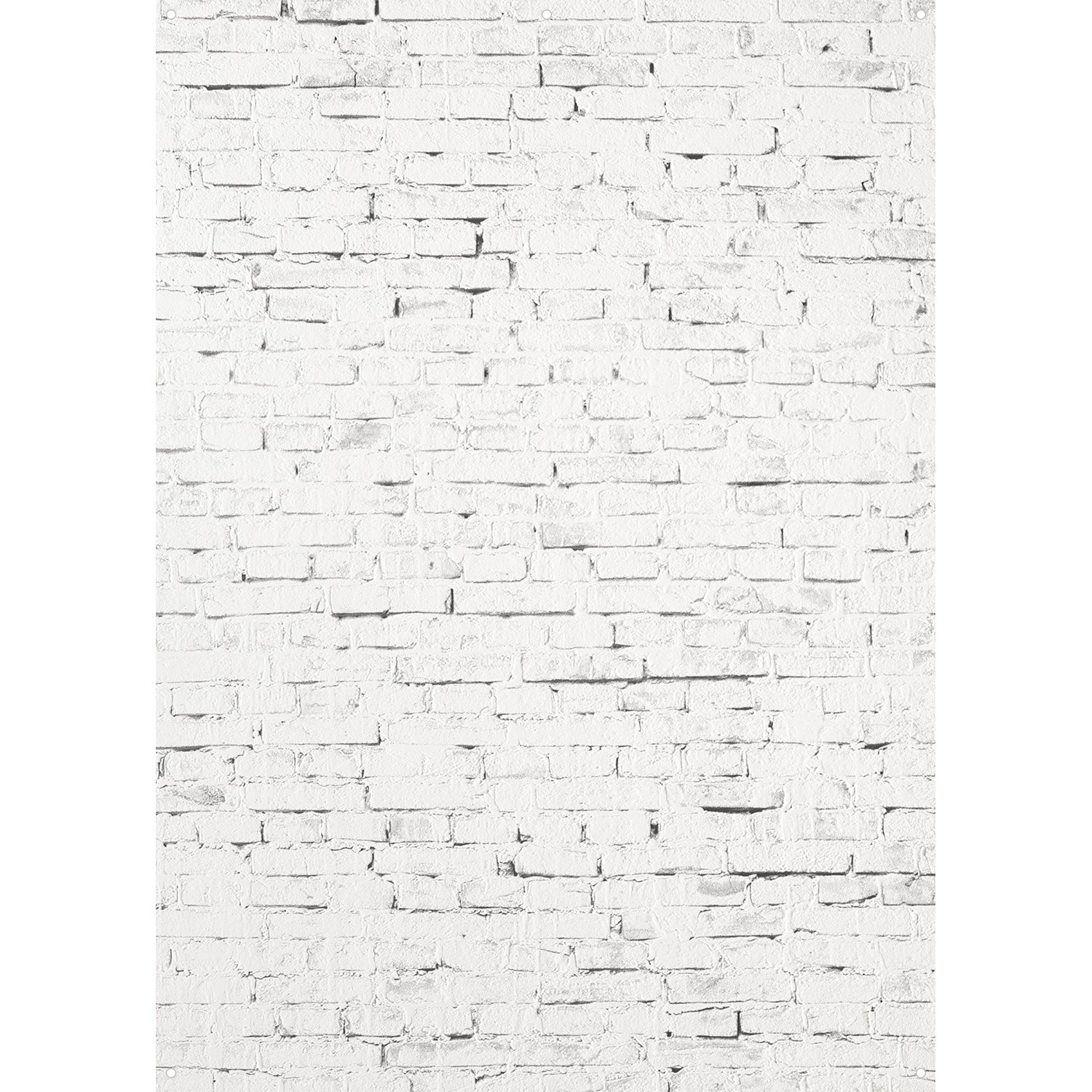 X Drop Vinyl Backdrop - White Distressed Brick Wall (5' x 7') for Photography Studio, Wedding, Birthday Party & Home Decor