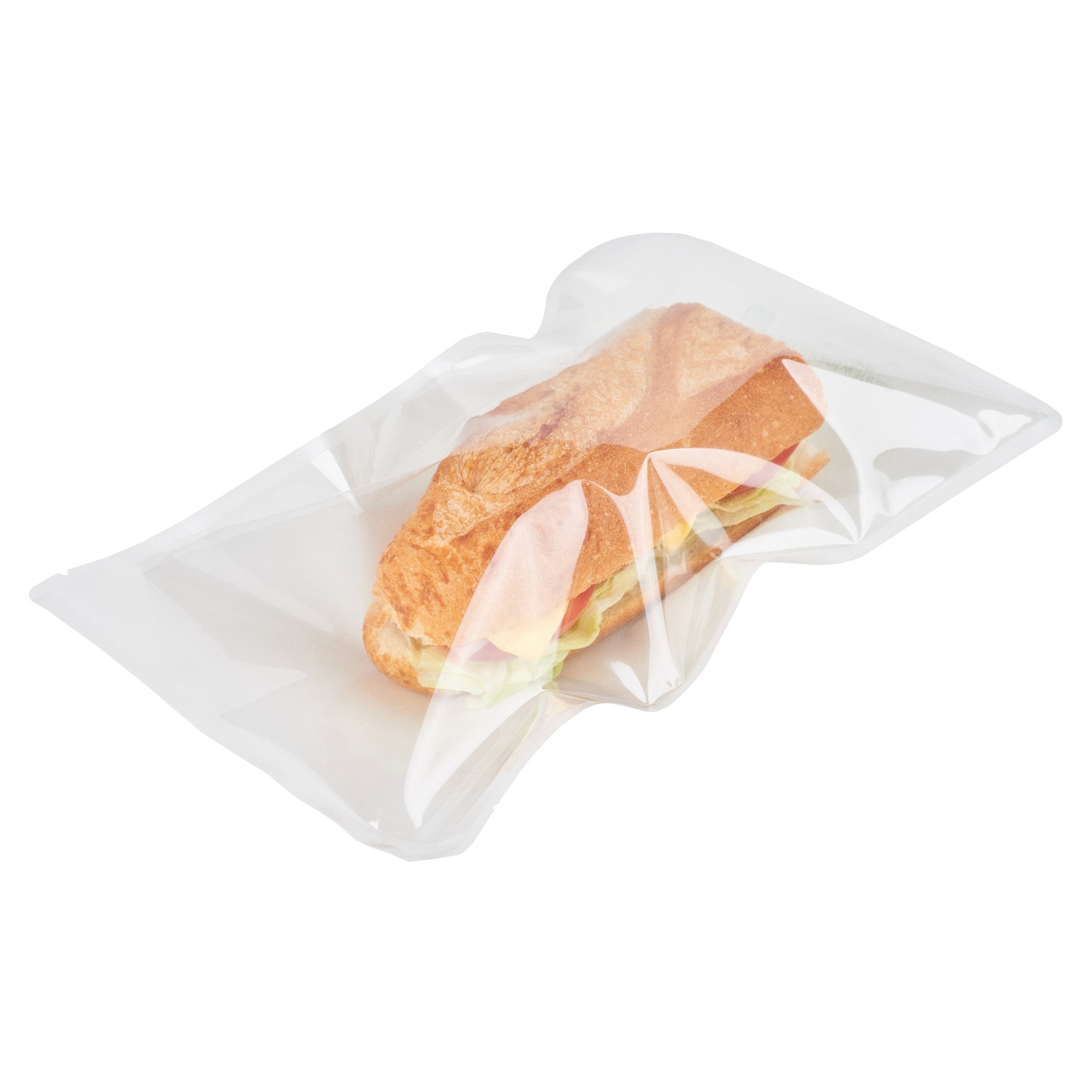 White Plastic Large Sandwich and Snack Bags - Heat Sealable 11.5