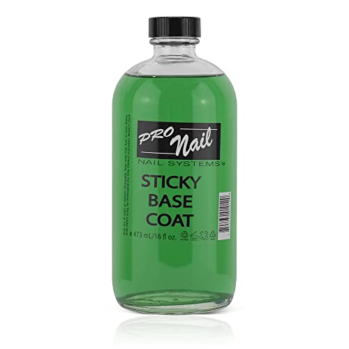 Pro Nail Sticky Base Coat Nail Polish - 16oz Long-Lasting Nail Primer for Gel & Acrylic Nails | Perfect for Salon Professionals & DIY Manicures at Home