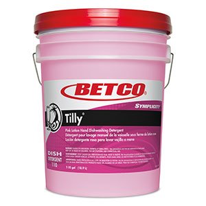 Betco Symplicity Tilly Hand Dishwashing Detergent - 128 Oz Bottle (Case of 4) | Commercial-Grade Dish Soap for Restaurants, Cafes & Home Kitchens | Heavy-Duty Degreasing & Stain Removal