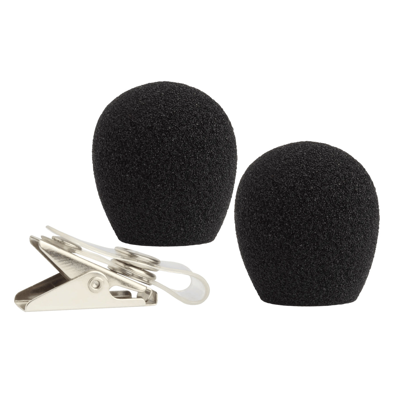 Shure RK318WS Microphone Windscreens with 2 Cable Clips - 4 Pack for Podcasting, Live Streaming & Studio Recording