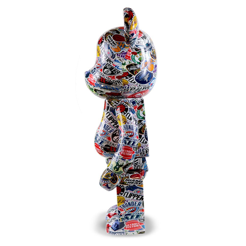 1000% Bearbrick NBA Collectible Figure - Limited Edition Vinyl Art Toy for Basketball Fans & Sneakerheads | Perfect for Home Display, Office Decor & Gift Giving