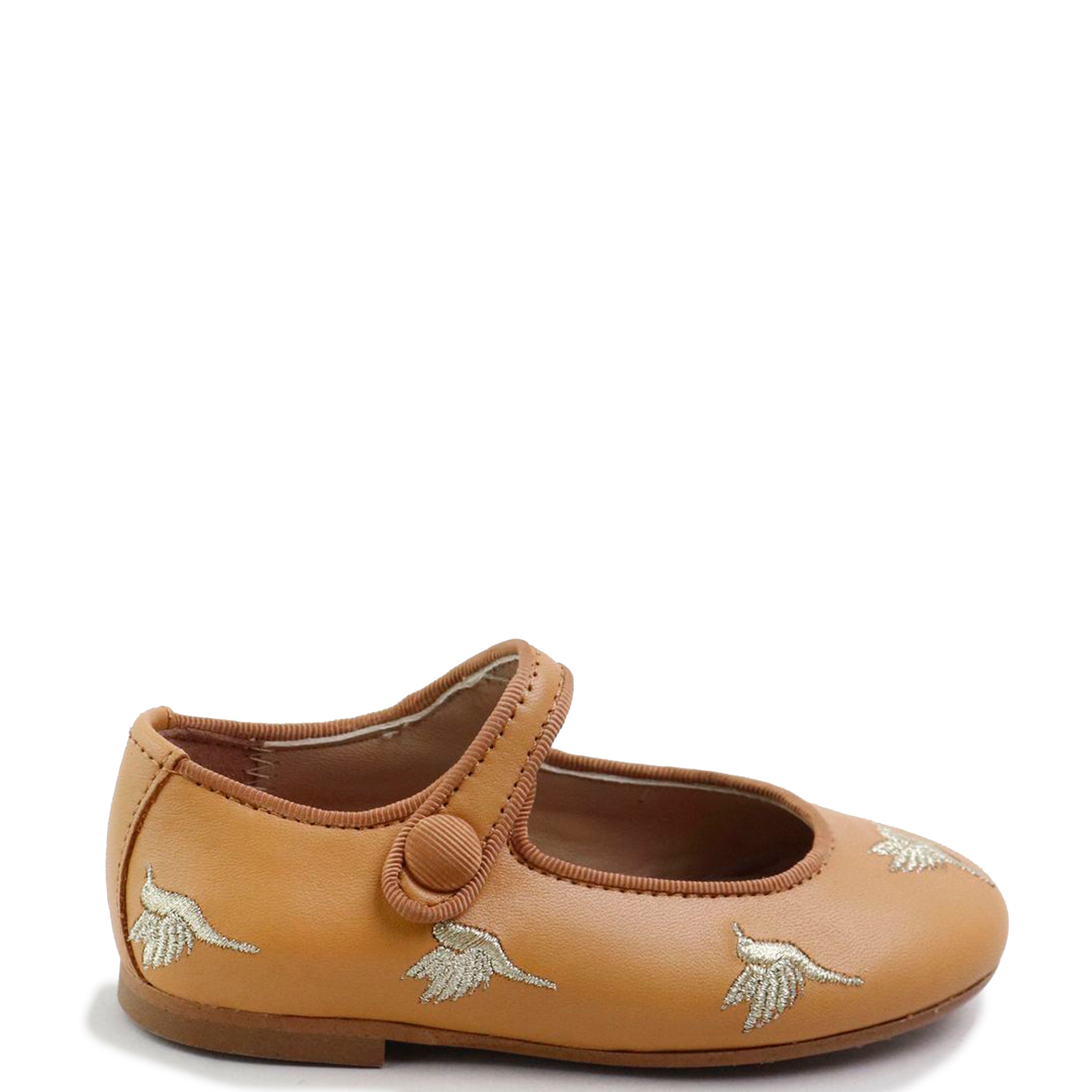 Papanatas Hummingbird Embroidered Mary Jane Flats - Women's Vintage Style Comfortable Shoes for Casual Wear & Special Occasions
