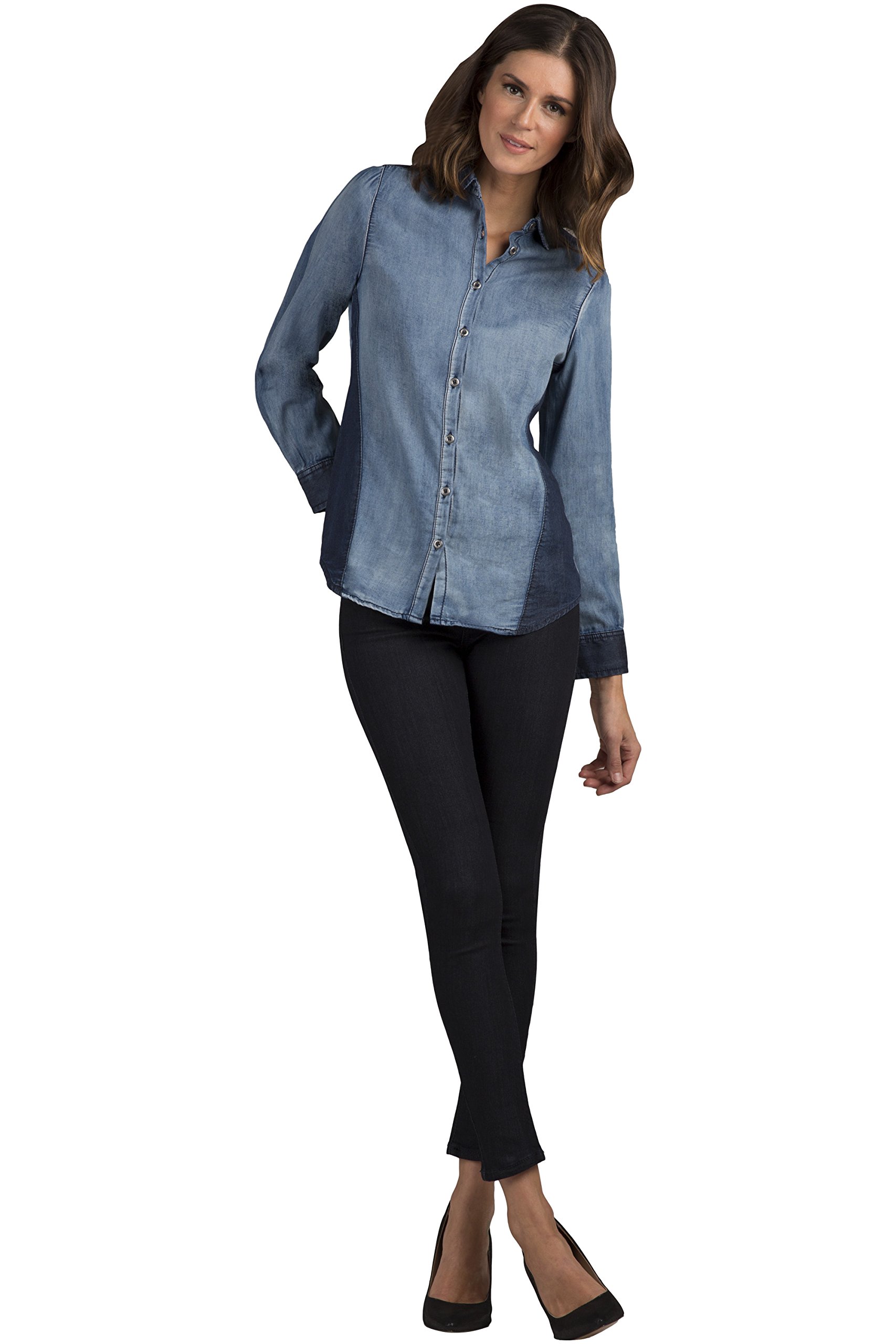Premium Women's Stretch Dark Wash High Waisted Ankle Jeans - Comfortable Slim Fit Denim Pants for Casual Wear & Office Outfits