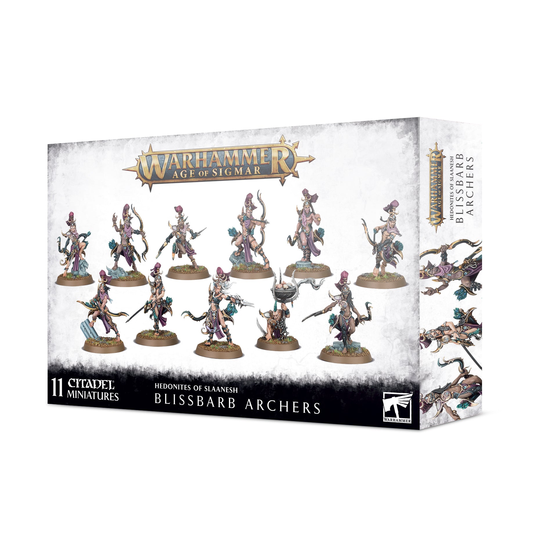 Age of Sigmar Hedonites of Slaanesh: Blissbarb Archers - Fantasy Wargaming Miniatures for Tabletop Battles