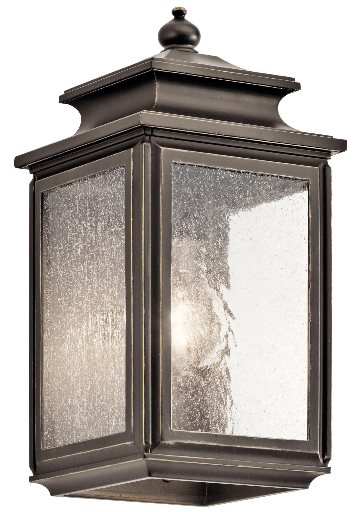 Kichler 49501OZ Modern Outdoor Wall Light - Single Bulb Exterior Sconce for Porch, Patio, Garage & Entryway Lighting