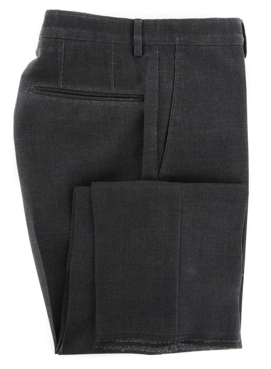 Incotex Dark Gray Melange Slim Fit Men's Dress Pants - Comfortable & Stylish for Office, Business & Casual Wear