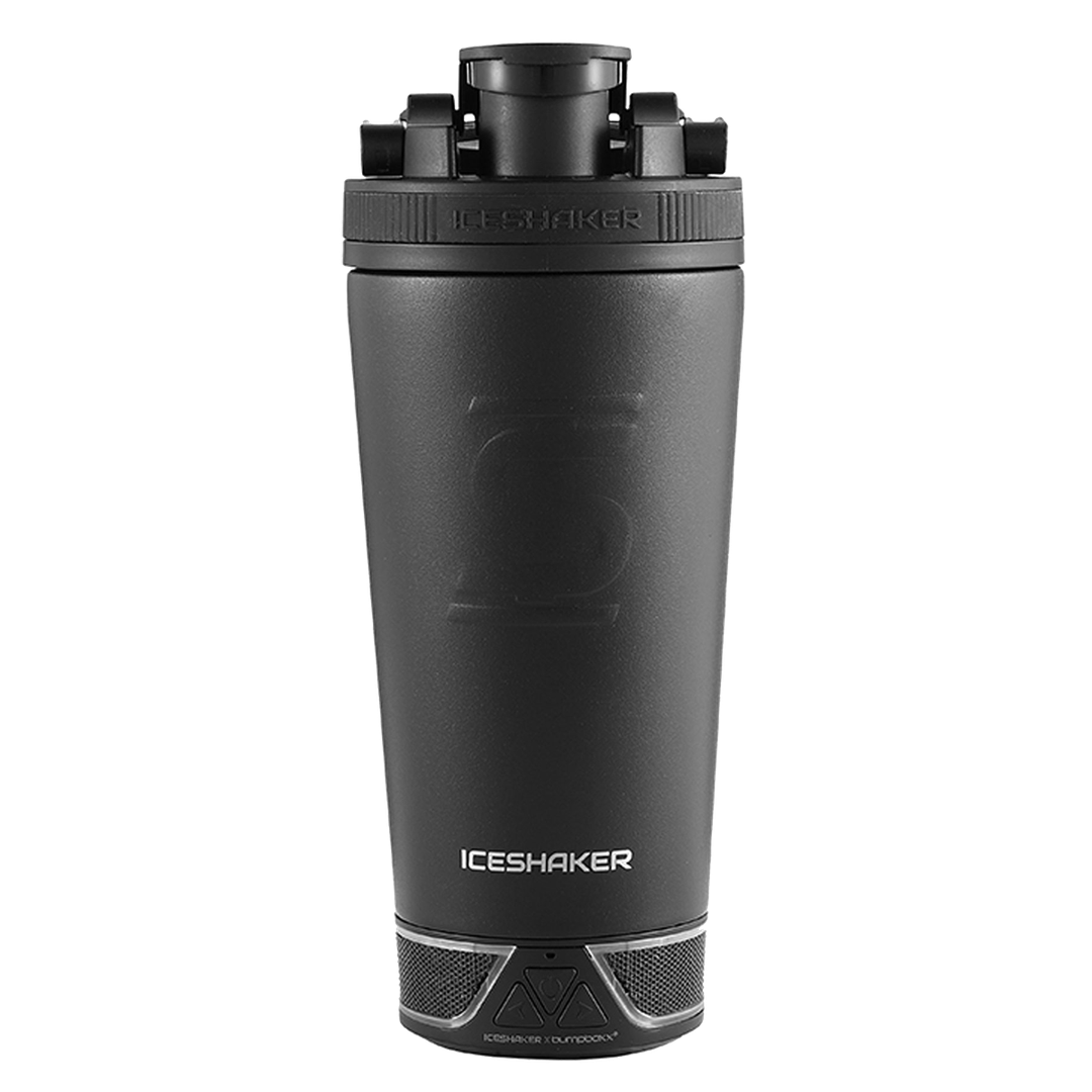 Custom 20oz Insulated Speaker Water Bottle with Bluetooth - Black | Portable Music Bottle for Gym, Hiking, Beach & Outdoor Activities