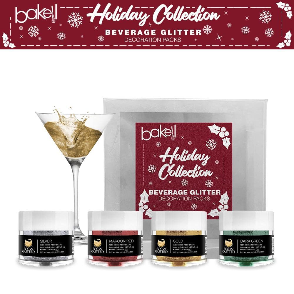 Christmas Glitter Brew Combo Pack A (4 PC Set) - DIY Slime & Craft Kit for Kids, Holiday Party Favors & Festive Decorations