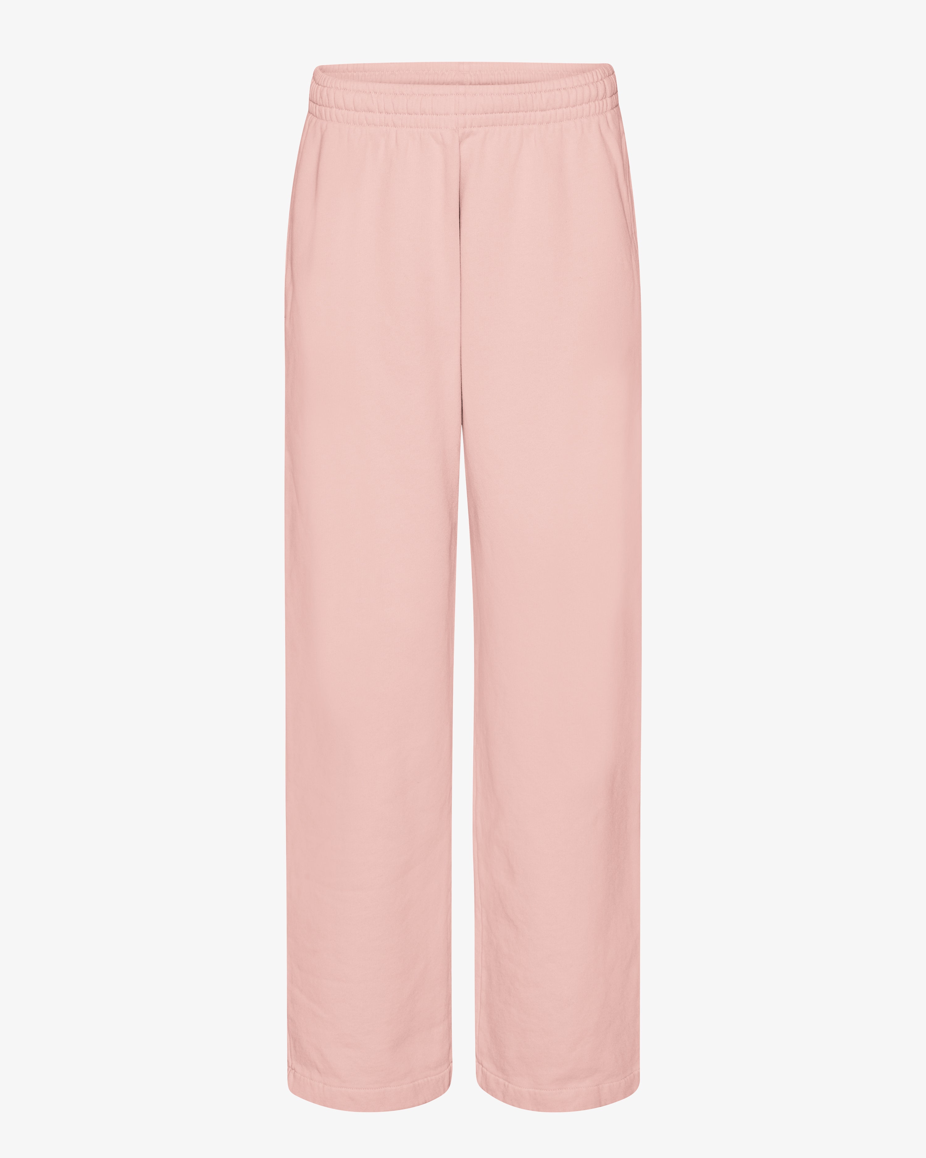 Organic Straight Leg Sweatpants for Women - Soft Faded Pink Cotton Lounge Pants | Perfect for Yoga, Running Errands & Relaxing at Home